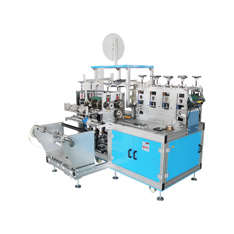 Machine voor het maken van non-woven schoenovertrekken voor eenmalig gebruik