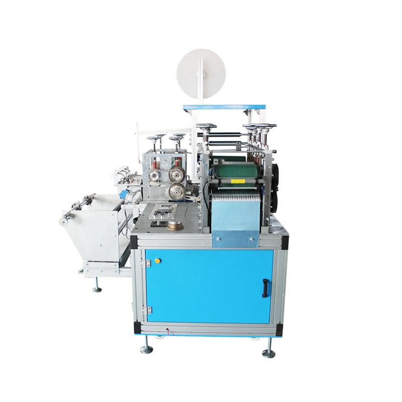Machine voor het maken van non-woven schoenovertrekken voor eenmalig gebruik